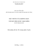 Báo cáo tổng kết đề tài khoa học và công nghệ cấp Đại học Đà Nẵng: Đặc trưng của không gian với phủ đếm được theo điểm