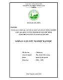 Khóa luận tốt nghiệp: Đánh giá hiệu quả sử dụng đất sản xuất nông nghiệp trên địa bàn xã Tân Thành, huyện Phú Bình, tỉnh Thái Nguyên