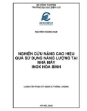 Luận văn Thạc sĩ Quản lý năng lượng: Nghiên cứu các giải pháp nâng cao hiệu quả sử dụng năng lượng tại nhà máy Inox Hòa Bình