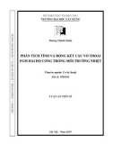 Luận án tiến sĩ Kỹ thuật: Phân tích tĩnh và động kết cấu vỏ thoải FGM hai độ cong trong môi trường nhiệt