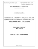 Tóm tắt luận án Tiến sĩ Sinh học: Nghiên cứu đa dạng thực vật bậc cao có mạch và đề xuất các giải pháp bảo tồn ở Khu Bảo tồn Thiên nhiên Pù Hoạt, tỉnh Nghệ An