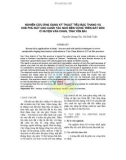 NGHIÊN CỨU ỨNG DỤNG KỸ THUẬT TIỂU BẬC THANG VÀ CHE PHỦ ĐẤT CHO NGÔ BỀN VỮNG TRÊN ĐẤT DỐC Ở HUYỆN VĂN CHẤN, TỈNH YÊN BÁI