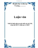 Luận văn Phân tích thiết kế phần điện áp một chiều cho bộ UPS, công suất 4KVA, điện áp ra 110KV