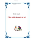 TIỂU LUẬN: Công nghệ sản xuất mì sợi