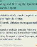 Lecture Communication research: Asking questions, finding answers: Chapter 17 - Joann Keyton