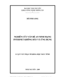 Luận văn nghiên cứu vấn đề an ninh mạng internet không dây và ứng dụng - Bùi Phi Long