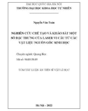 Tóm tắt Luận án Tiến sĩ Vật lí học: Nghiên cứu chế tạo và khảo sát một số đặc trưng của laser vi cầu từ các vật liệu nguồn gốc sinh học