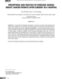 Nhận thức và thực hành luyện tập thể dục trên bệnh nhân ung thư vú sau phẫu thuật tại Bệnh viện K