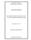 Luận văn Thạc sĩ Kinh tế: Đẩy mạnh xuất khẩu mặt hàng cao su của Việt Nam sang thị trường Ấn Độ