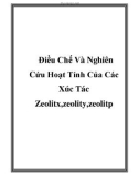 Luận văn: Điều Chế Và Nghiên Cứu Hoạt Tính Của Các Xúc Tác Zeolitx,zeolity,zeolitp