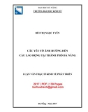 Luận văn Thạc sĩ Kinh tế phát triển: Các yếu tố ảnh hưởng đến cầu lao động tại thành phố Đà Nẵng