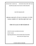 Tóm tắt luận án Tiến sĩ Kinh tế: Mối quan hệ giữa tỷ giá và vốn đầu tư nước ngoài - Nghiên cứu trường hợp Việt Nam