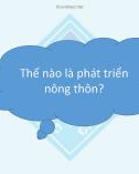 Thuyết trình nhóm: Phát triển nông thôn - Khía cạnh xã hội của phát triển nông thôn (Phần 2)