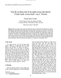 Báo cáo nghiên cứu khoa học: Vấn đề sử dụng tính từ đa nghĩa trong tiểu thuyết 'Chiến tranh và hòa bình' của L. Tôlxtôi