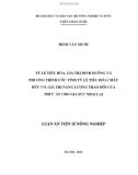 Luận án Tiến sĩ Nông nghiệp: Tỷ lệ tiêu hóa, giá trị dinh dưỡng và phương trình ước tính tỷ lệ tiêu hóa chất hữu cơ, giá trị năng lượng trao đổi của thức ăn cho gia súc nhai lại