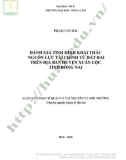 Luận văn Thạc sĩ Quản lý tài nguyên và môi trường: Đánh giá tình hình khai thác nguồn lực tài chính từ đất đai trên địa bàn huyện Xuân Lộc, tỉnh Đồng Nai