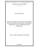 Luận văn Thạc sĩ Khoa học lâm nghiệp: Đánh giá tác động của quản lý rừng cộng đồng đến tài nguyên rừng và sinh kế của người dân địa phương tại xã Văn Minh – huyện Na Rì – tỉnh Bắc Kạn