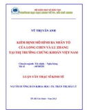 Luận văn Thạc sĩ Kinh tế: Kiểm định mô hình ba nhân tố của Long Chen và Lu Zhang tại thị trường chứng khoán Việt Nam