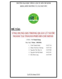 Đề tài: ỨNG DỤNG GIS TRONG QUẢN LÝ NƯỚC NGẦM TẠI THÀNH PHỐ HỒ CHÍ MINH