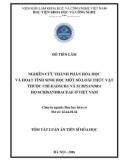 Tóm tắt Luận án Tiến sĩ Hóa học: Nghiên cứu thành phần hóa học và hoạt tính sinh học một số loài thực vật thuộc chi Kadsura và Schisandra, họ Schisandraceae ở Việt Nam