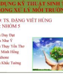 ĐỀ TÀI ỨNG DỤNG KỸ THUẬT SINH THÁI TRONG XỬ LÝ MÔI TRƯỜNGG 