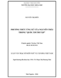 Luận văn Thạc sĩ Ngôn ngữ và Văn hóa Việt Nam: Phương thức ứng xử của Nguyễn Trãi trong 'Quốc âm thi tập'