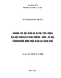 Luận án tiến sĩ Y học: Nghiên cứu đặc điểm và giá trị tiên lượng của hội chứng suy dinh dưỡng - viêm - xơ vữa ở bệnh nhân bệnh thận mạn giai đoạn cuối