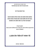 Luận án Tiến sĩ Kinh tế: Sinh kế bền vững vùng ven biển đồng bằng sông Hồng trong bối cảnh biến đổi khí hậu: Nghiên cứu điển hình tại tỉnh Nam Định