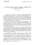 Báo cáo toán học: $C_{cdot 0}$ contractions: cyclic vectors, commutants and Jordan models 