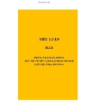 TIỂU LUẬN : PHONG TRÀO GIẢI PHÓNG DÂN TỘC Ở VIỆT NAM GIAI ĐOẠN 1939-1945