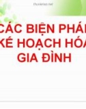 Bài giảng Các biện pháp kế hoạch hóa gia đình