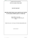 Tóm tắt Luận án Tiến sĩ Công nghệ thông tin: Phương pháp nhận dạng khuôn mặt người và ứng dụng trong quản lý nhân sự