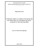 Luận án Tiến sĩ Xã hội học: Cơ hội phát triển của nhóm cư dân bị thu hồi đất trong khu vực giải phóng mặt bằng tại huyện Vũ Thư tỉnh Thái Bình