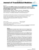 báo cáo hóa học: Gene and microRNA analysis of neutrophils from patients with polycythemia vera and essential thrombocytosis: down-regulation of micro RNA-1 and -133a