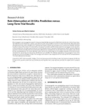 Báo cáo hóa học: Research Article Rain Attenuation at 58 GHz: Prediction versus Long-Term Trial Results