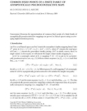 Báo cáo hóa học: COMMON FIXED POINTS OF A FINITE FAMILY OF ASYMPTOTICALLY PSEUDOCONTRACTIVE MAPS