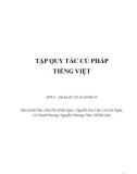 Đề tài: Tập quy tắc cú pháp tiếng Việt