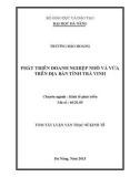 Tóm tắt Luận văn Thạc sĩ Kinh tế: Phát triển doanh nghiệp nhỏ và vừa trên địa bàn tỉnh Trà Vinh