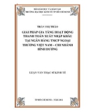 Luận văn Thạc sĩ Kinh tế: Giải pháp gia tăng hoạt động thanh toán xuất nhập khẩu tại ngân hàng TMCP Ngoại Thương Việt Nam – chi nhánh Bình Dương