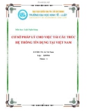 Đề tài: CƠ SỞ PHÁP LÝ CHO VIỆC TÁI CẤU TRÚC HỆ THỐNG TÍN DỤNG TẠI VIỆT NAM