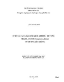 luận văn: SỬ DỤNG CÁC LOẠI SINH KHỐI ARTEMIA ĐỂ ƯƠNG CÁ THÁT LÁT CÒM (Notopterus chitala) TỪ HƯƠNG LÊN GIỐNG