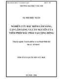 Tóm tắt Luận án Tiến sĩ Y học: Nghiên cứu đặc điểm lâm sàng, cận lâm sàng và căn nguyên của viêm phổi mắc phải tại cộng đồng