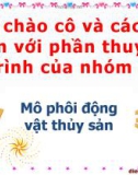 Bài thuyết trình nhóm Mô phôi động vật thủy sản: Quá trình phát triển phôi và các giai đoạn ấu trùng của Cua biển