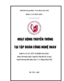 Tóm tắt Khóa luận tốt nghiệp khoa Văn hóa học: Hoạt động truyền thông tại Tập đoàn công nghệ Bkav