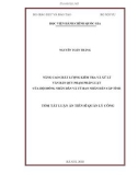 Tóm tắt luận án Tiến sĩ Quản lý công: Nâng cao chất lượng kiểm tra và xử lý văn bản quy phạm pháp luật của hội đồng nhân dân và Uỷ ban nhân dân cấp tỉnh