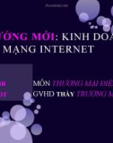 Ý TƯỞNG MỚI: KINH DOANH QUA MẠNG INTERNET