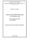 Tóm tắt Luận án Tiến sĩ Quan hệ quốc tế: Chính sách Hành động hướng Đông của Ấn Độ (2014 - 2020)