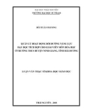 Luận văn Thạc sĩ Khoa học giáo dục: Quản lý hoạt động bồi dưỡng năng lực dạy học tích hợp cho giáo viên môn Hóa học ở trường trung học cơ sở huyện Ninh Giang, tỉnh Hải Dương