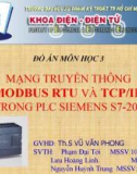 Đề tài: Mạng truyền thông modbus RTU và TCP/IP trong PLC siemens S7-200