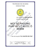 Luận văn: Một số phương pháp xử lý nước ô nhiễm